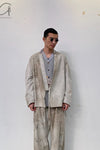 Aviva Jifei Xue staining short kimono jacket SS23-KJS-FS